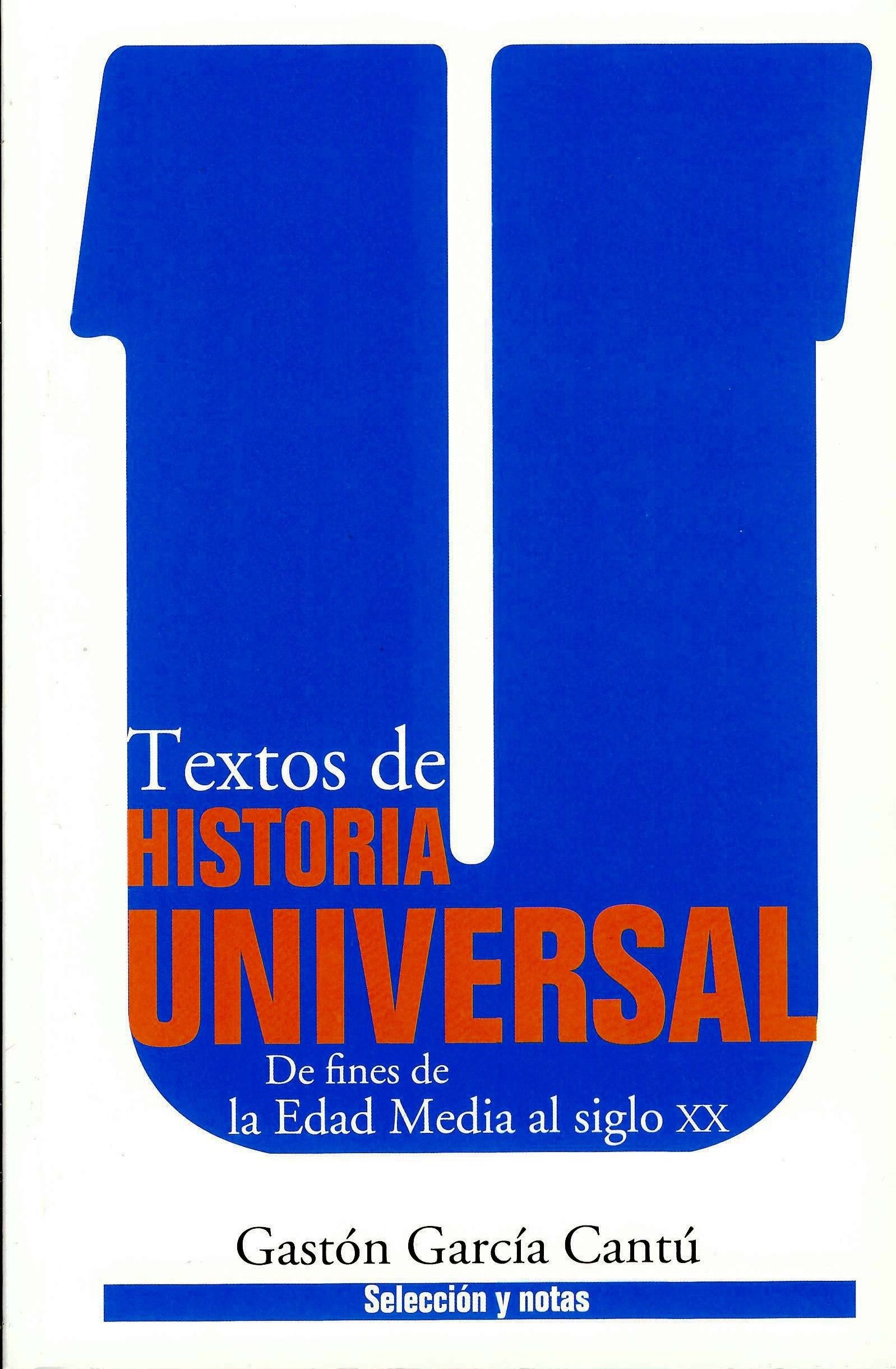 Textos de historia universal (De fines de la Edad Media al siglo XX)