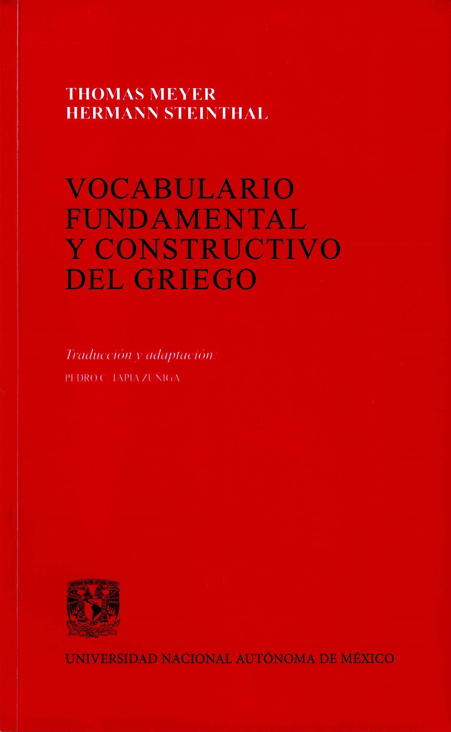 Vocabulario fundamental y constructivo del griego