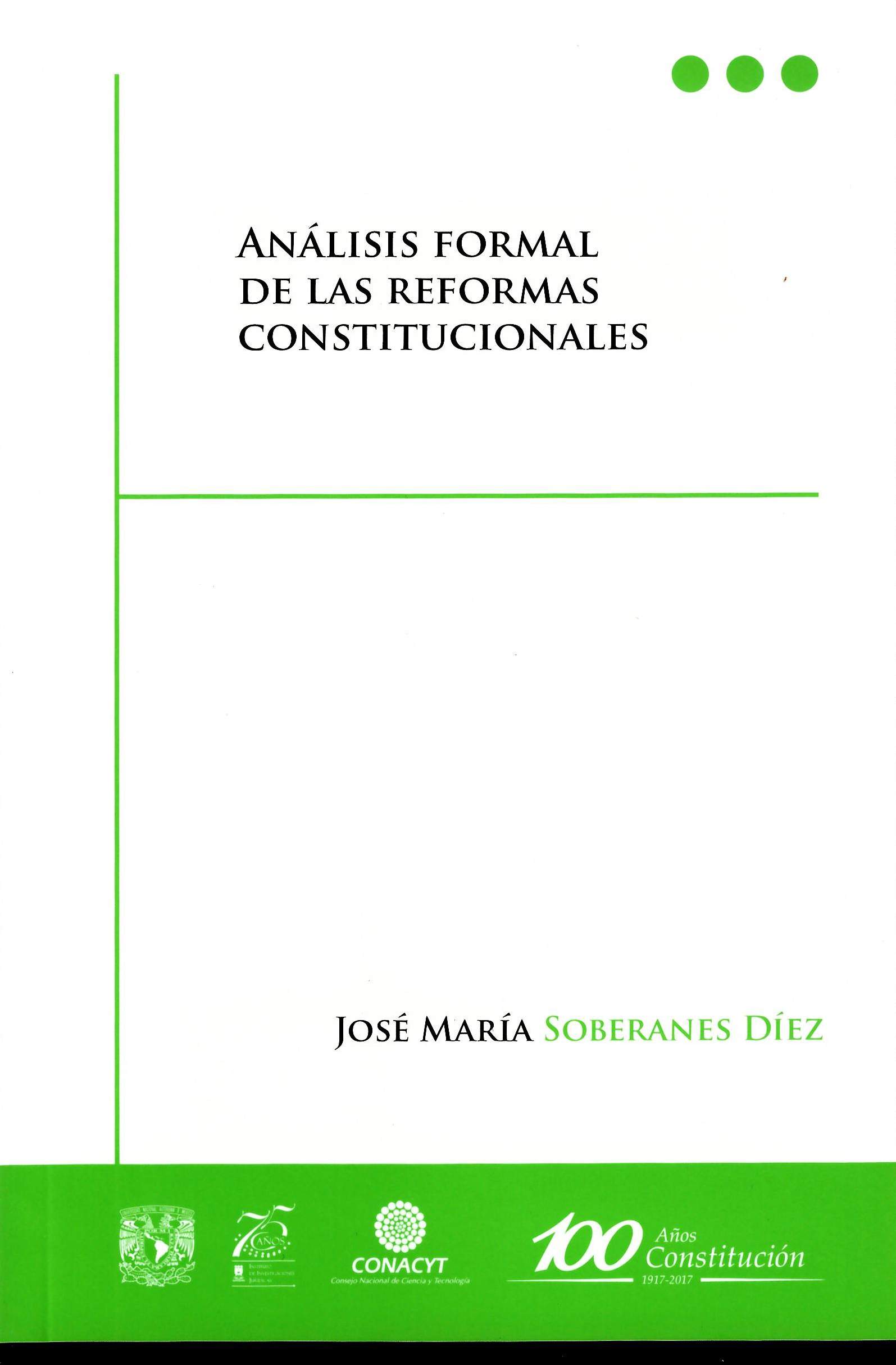 Análisis formal de las reformas constitucionales