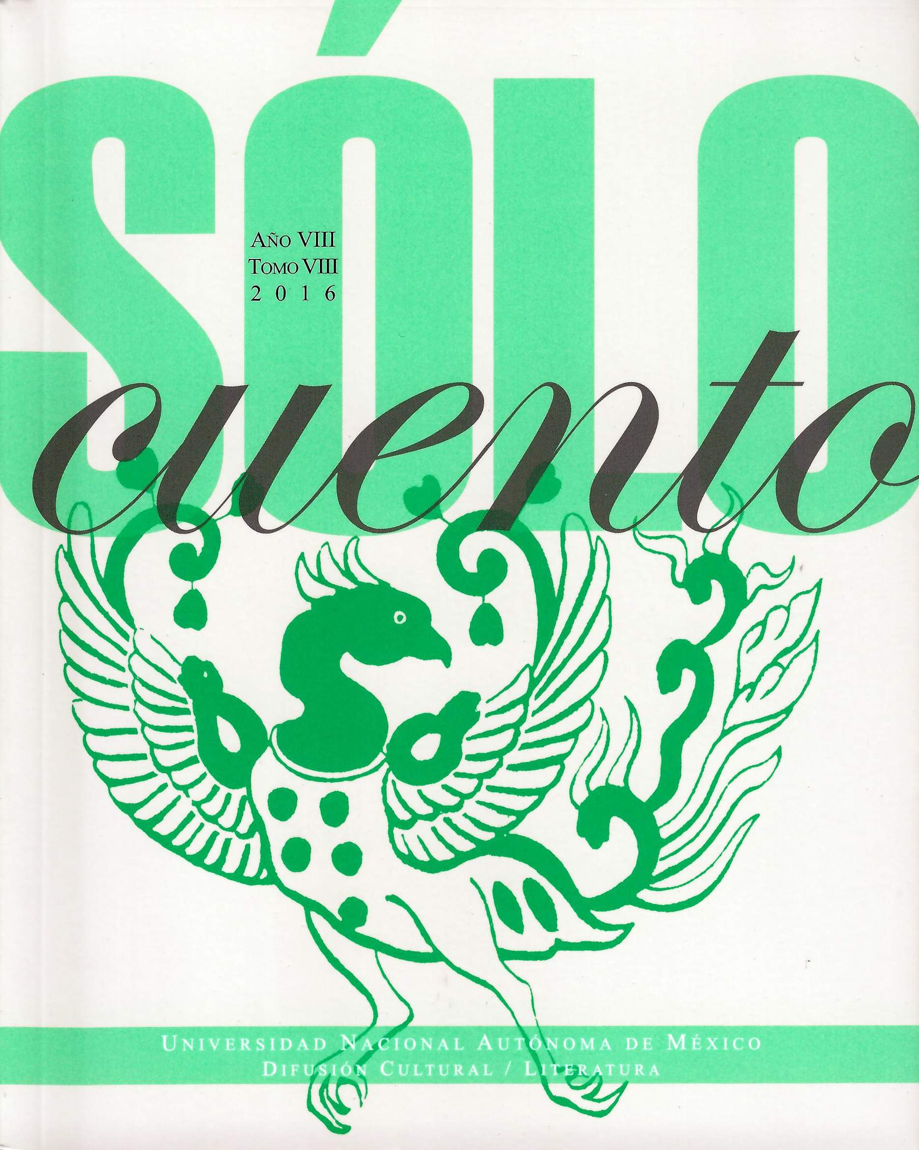 Sólo cuento. Año VIII, Tomo VIII, 2016