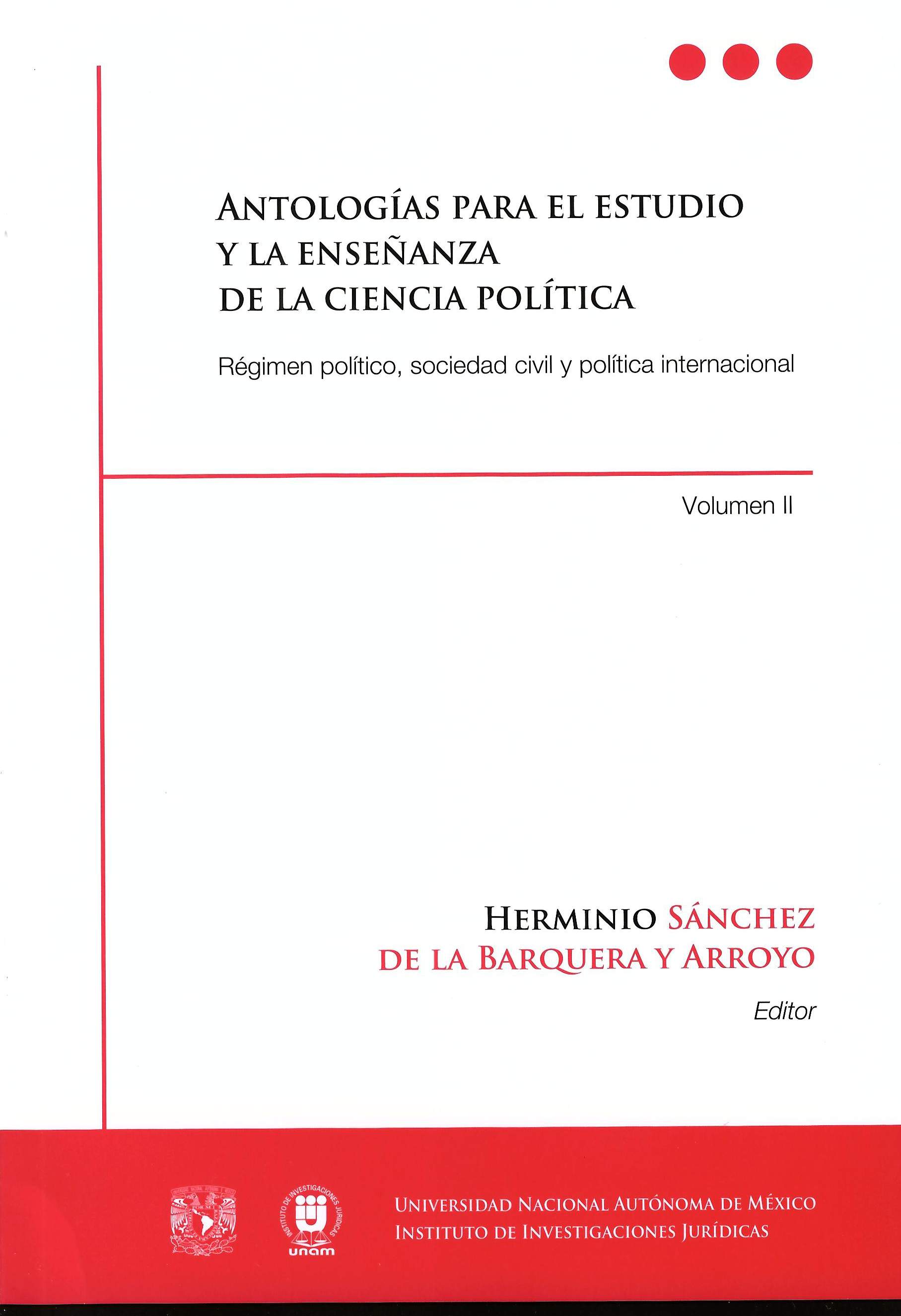 Antologías para el estudio y la enseñanza de la ciencia política. Régimen político, sociedad civil