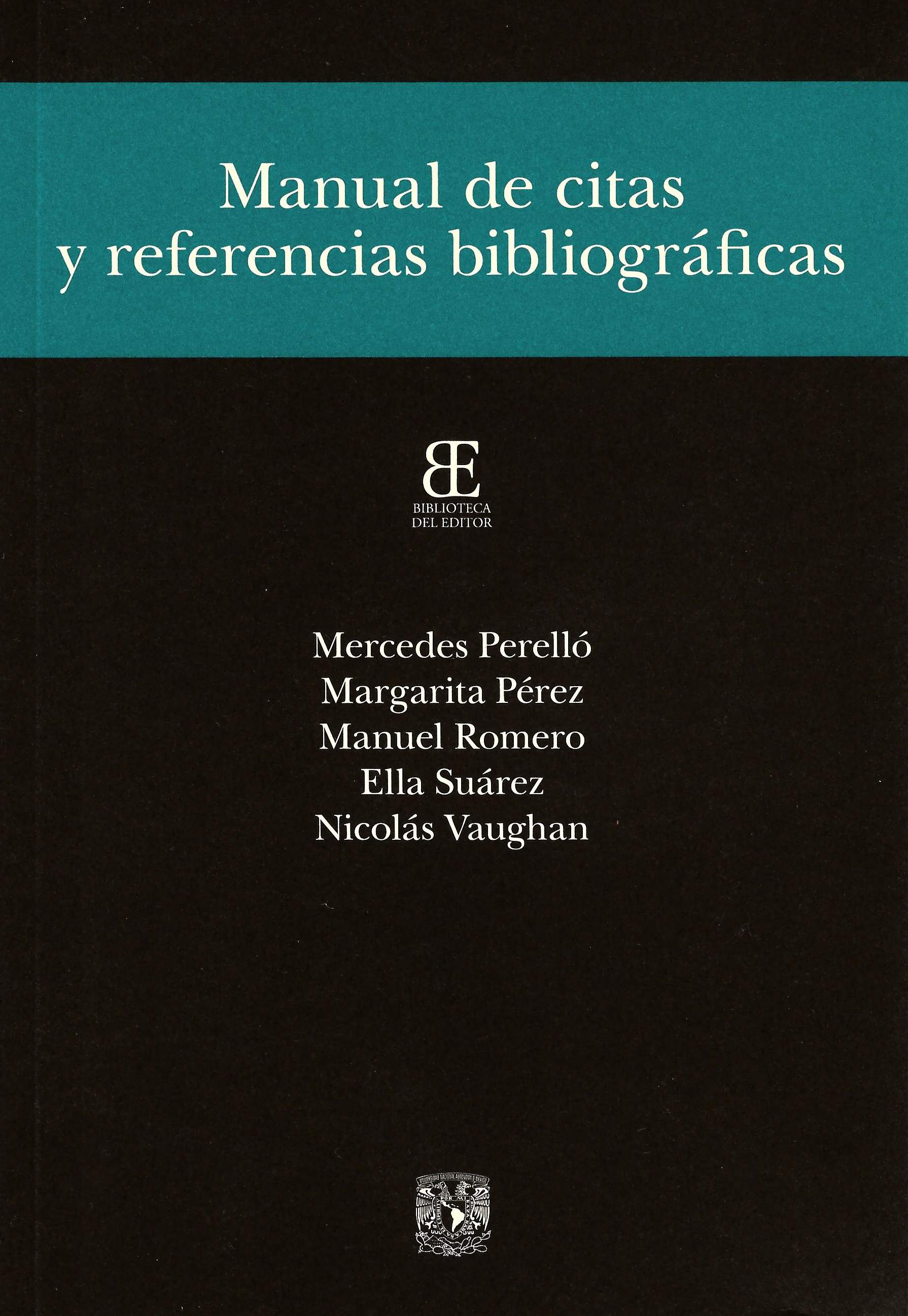 Manual de citas y referencias bibliográficas