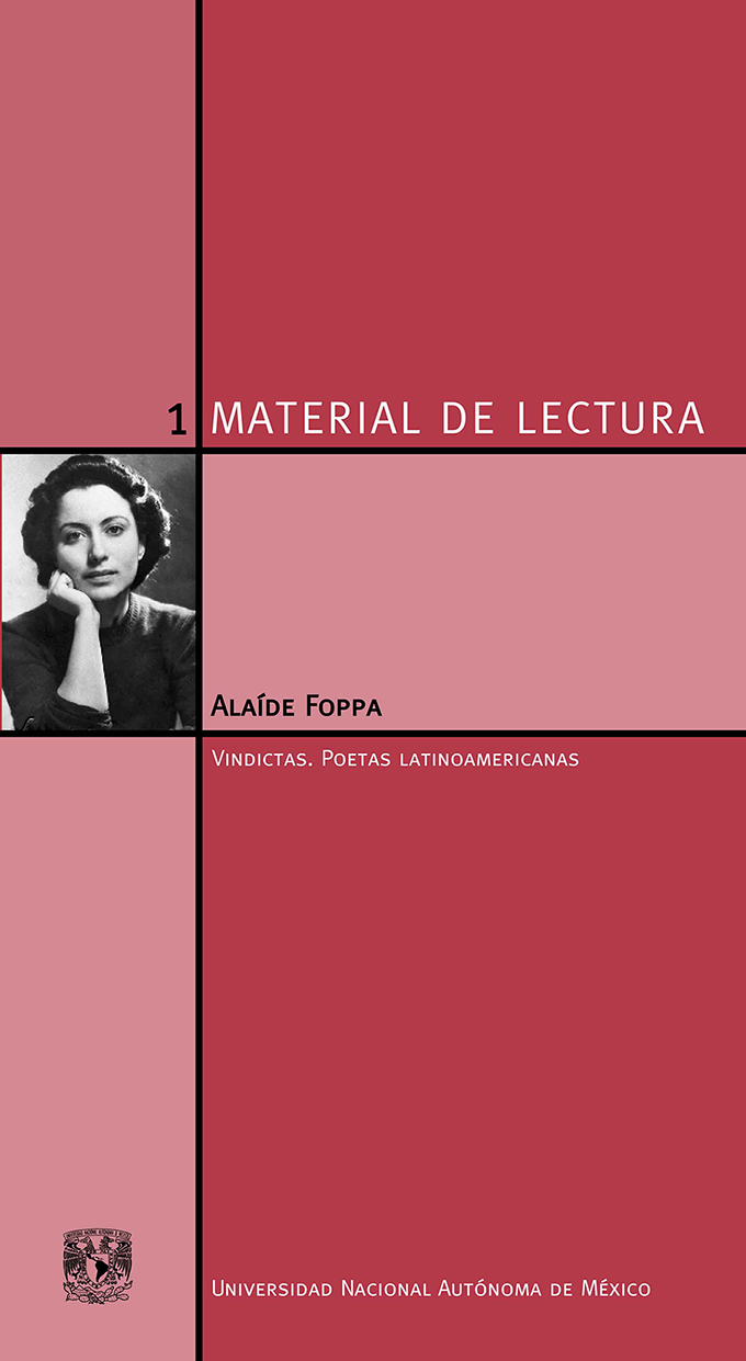 Alaíde Foppa. Material de Lectura núm. 1. Vindictas. Poetas latinoamericanas. Nueva época