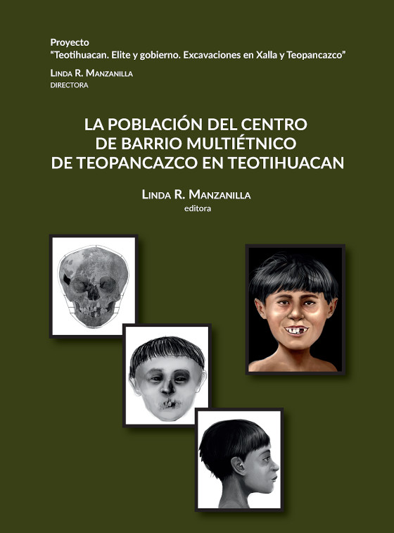 La población del centro del barrio multiétnico de Teopancazco en Teotihuacan