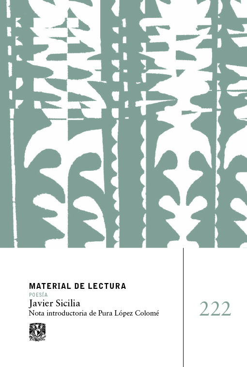 Javier Sicilia. Material de Lectura núm. 222. Poesía