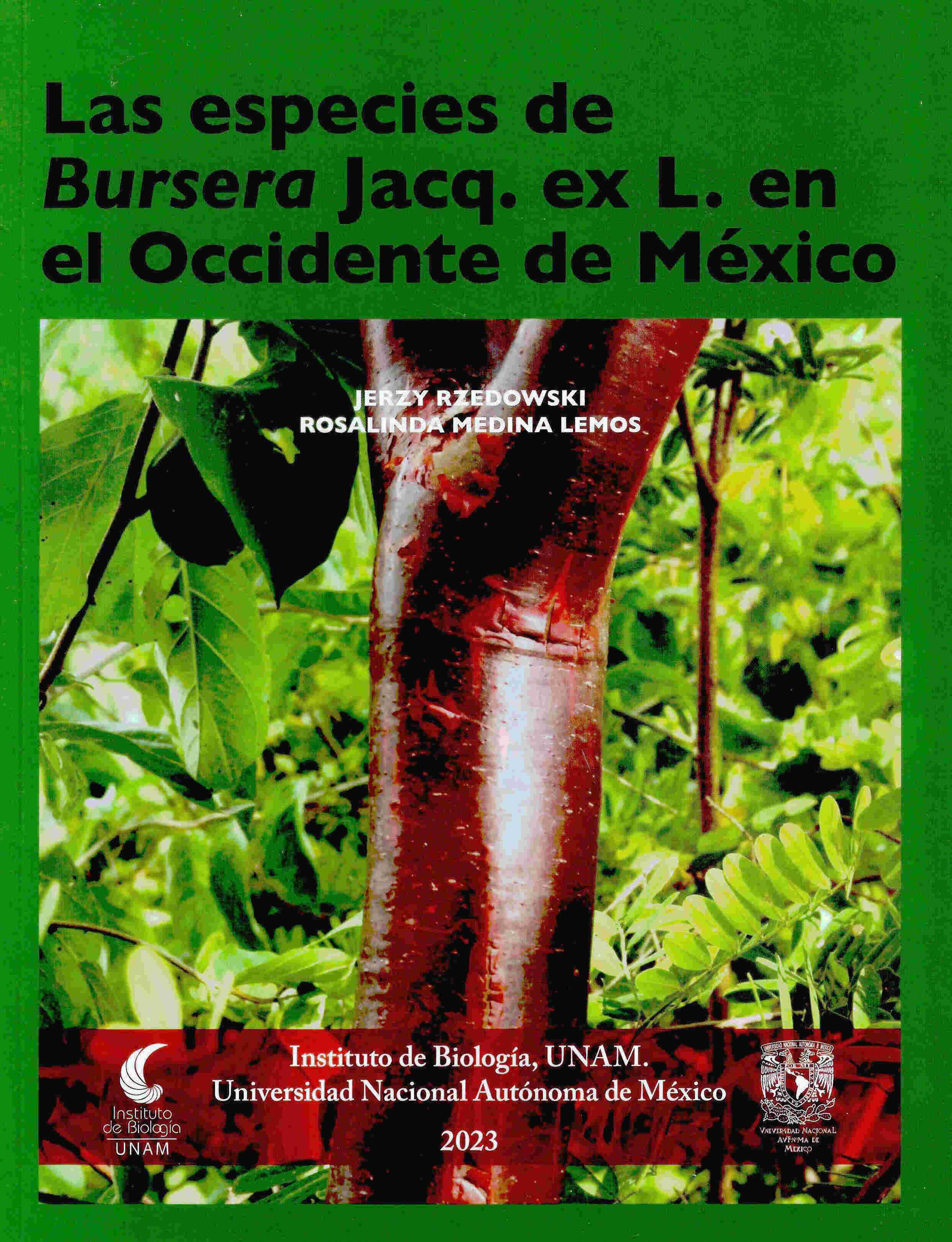 Las especies de Bursera Jacq. Ex L. en el Occidente de México