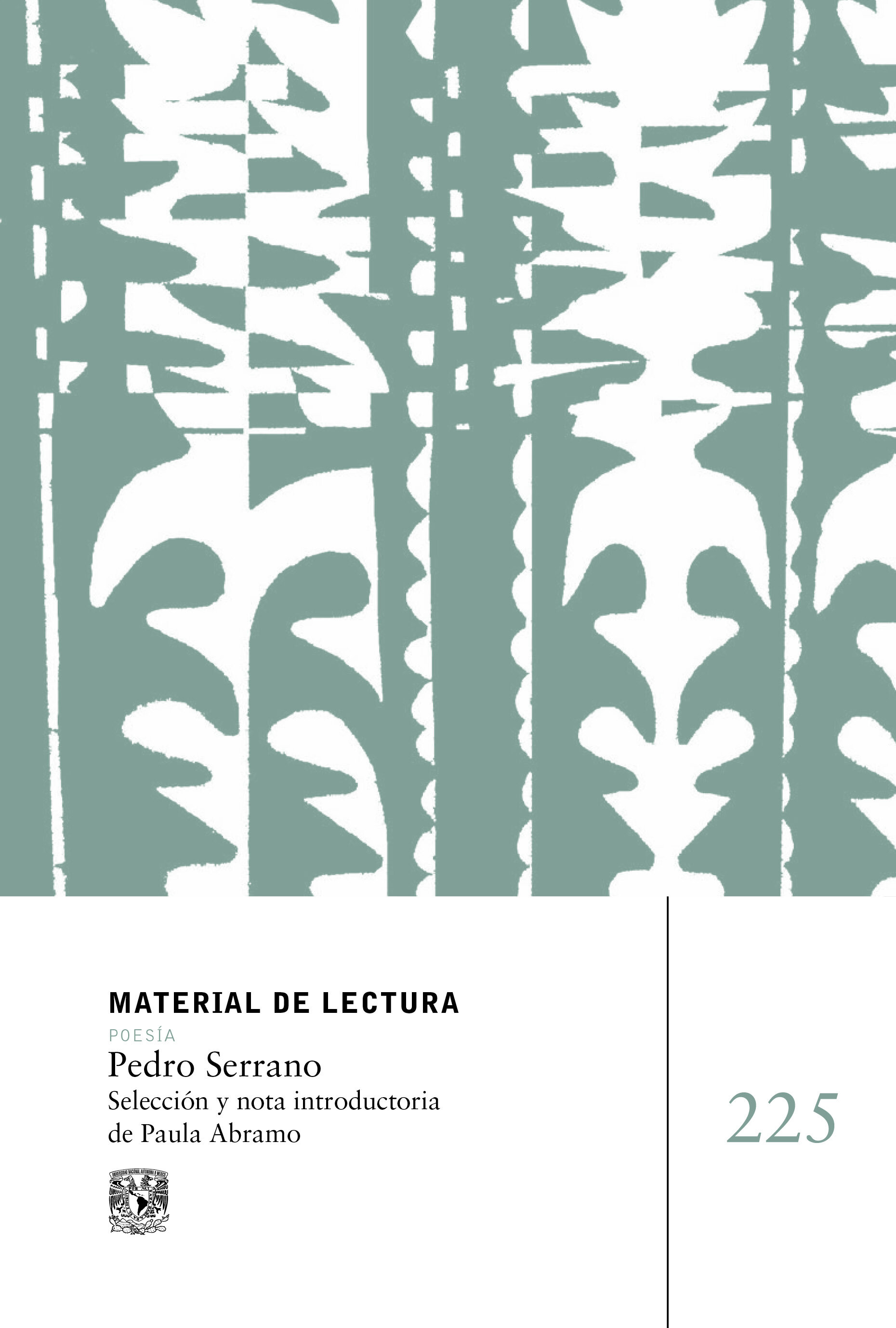 Pedro Serrano. Material de lectura núm. 225. Poesía. Nueva época