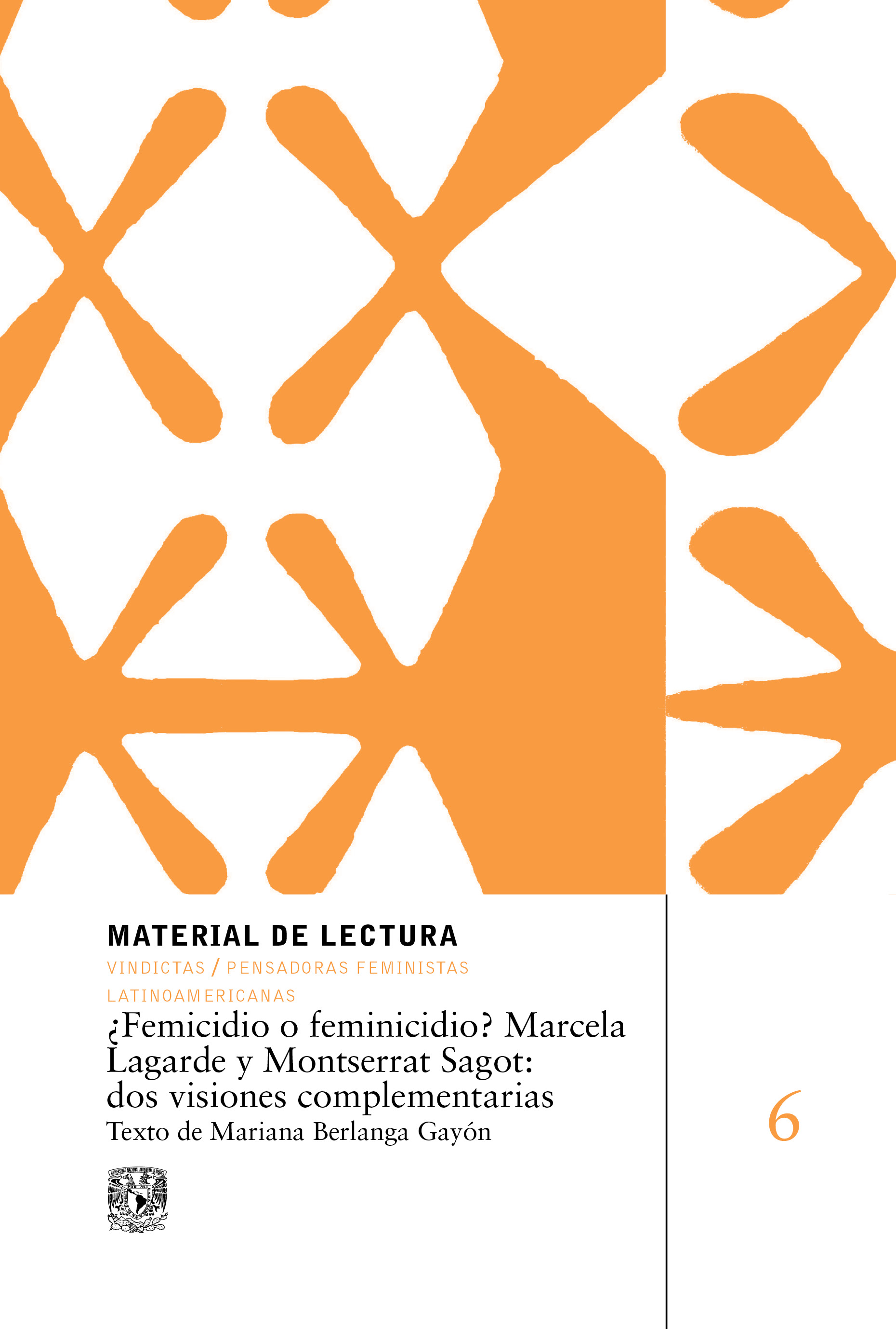 ¿Femicidio o feminicidio? Marcela Lagarde y Montserrat Sagot: dos visiones complementarias. Material de lectura núm. 6. Vindictas, pensadoras feministas latinoamericanas