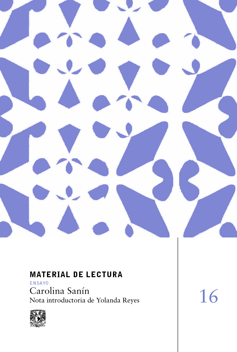 Carolina Sanín. Material de lectura núm. 16. Ensayo