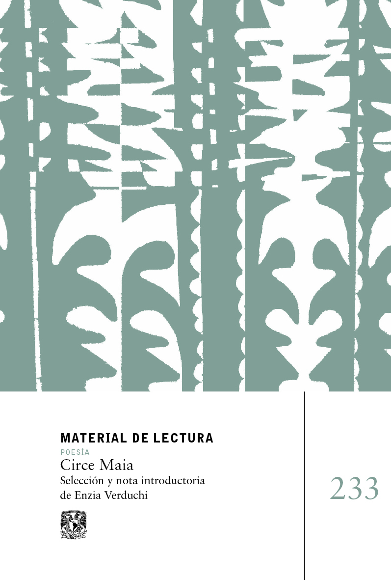 Circe Maia. Material de lectura. 233. Poesía. Nueva época