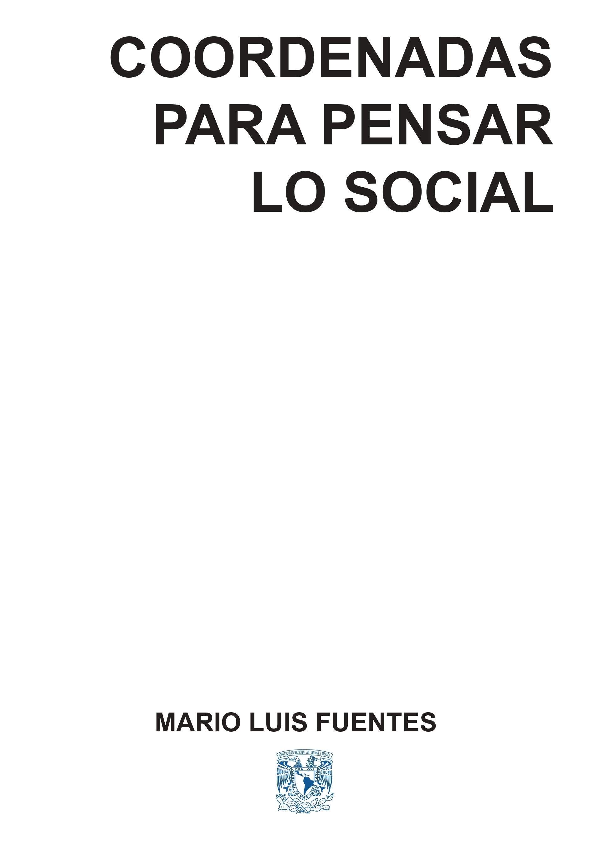 Coordenadas para pensar lo social