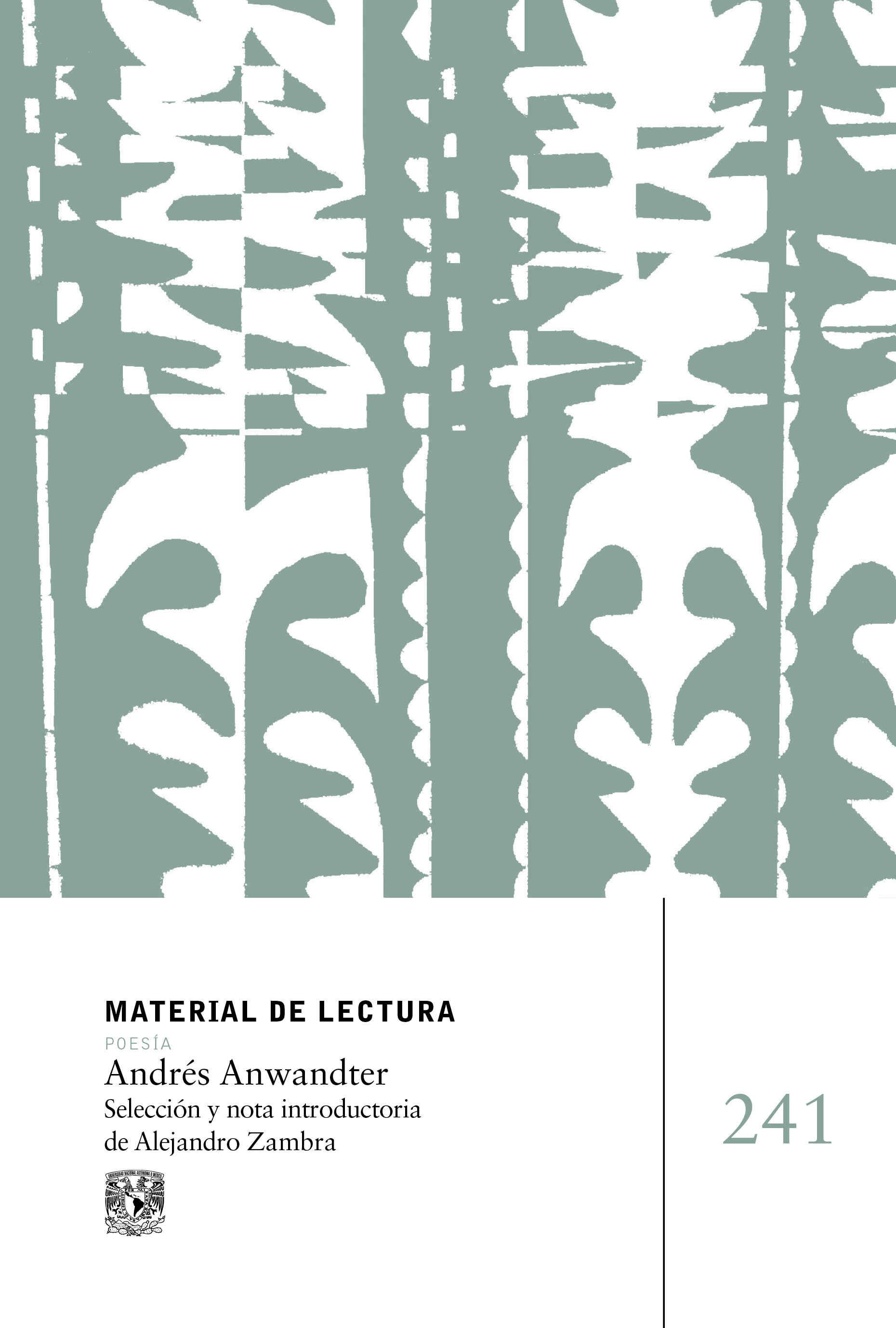 Andrés Anwandter. Material de lectura.241. Poesía. Nueva época
