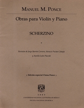 Obras para violín y piano Scherzino