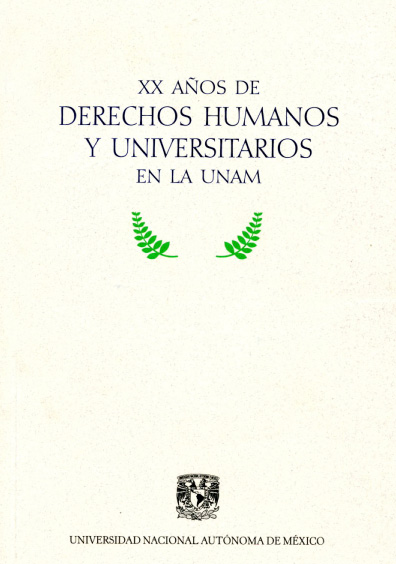 XX años de derechos humanos y universitarios en la UNAM CD