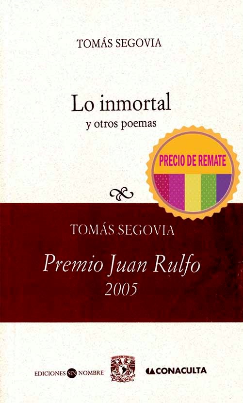 Lo inmortal y otros poemas