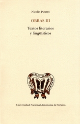 Obras III. Textos literarios y lingüísticos