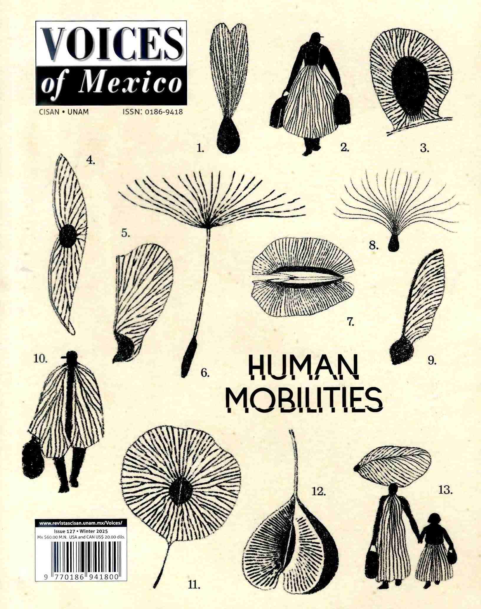 Voices of Mexico, Issue 127, Winter 2025. Human Mobilities