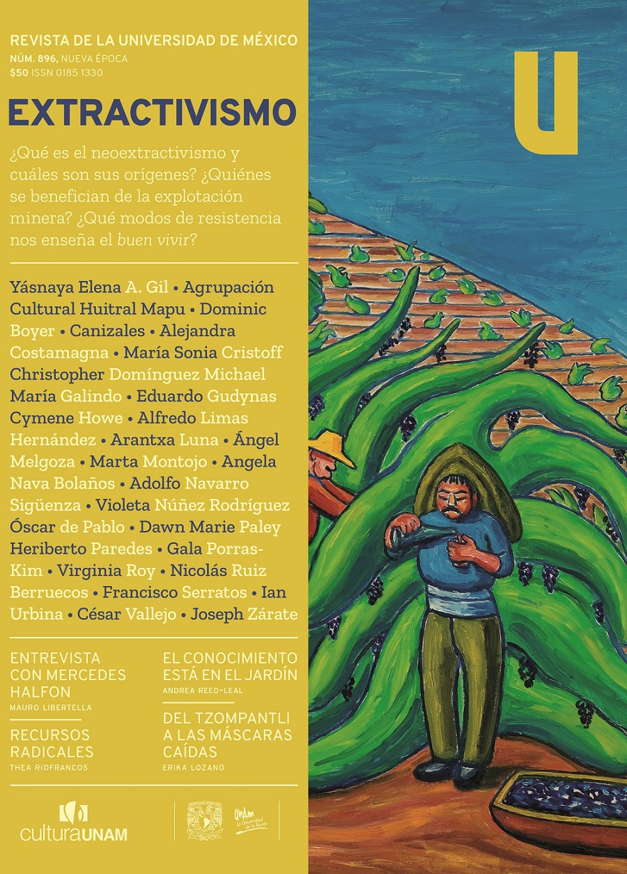 Revista de la Universidad de México, núm. 896, nueva época, mayo de 2023.  Extractivismo.