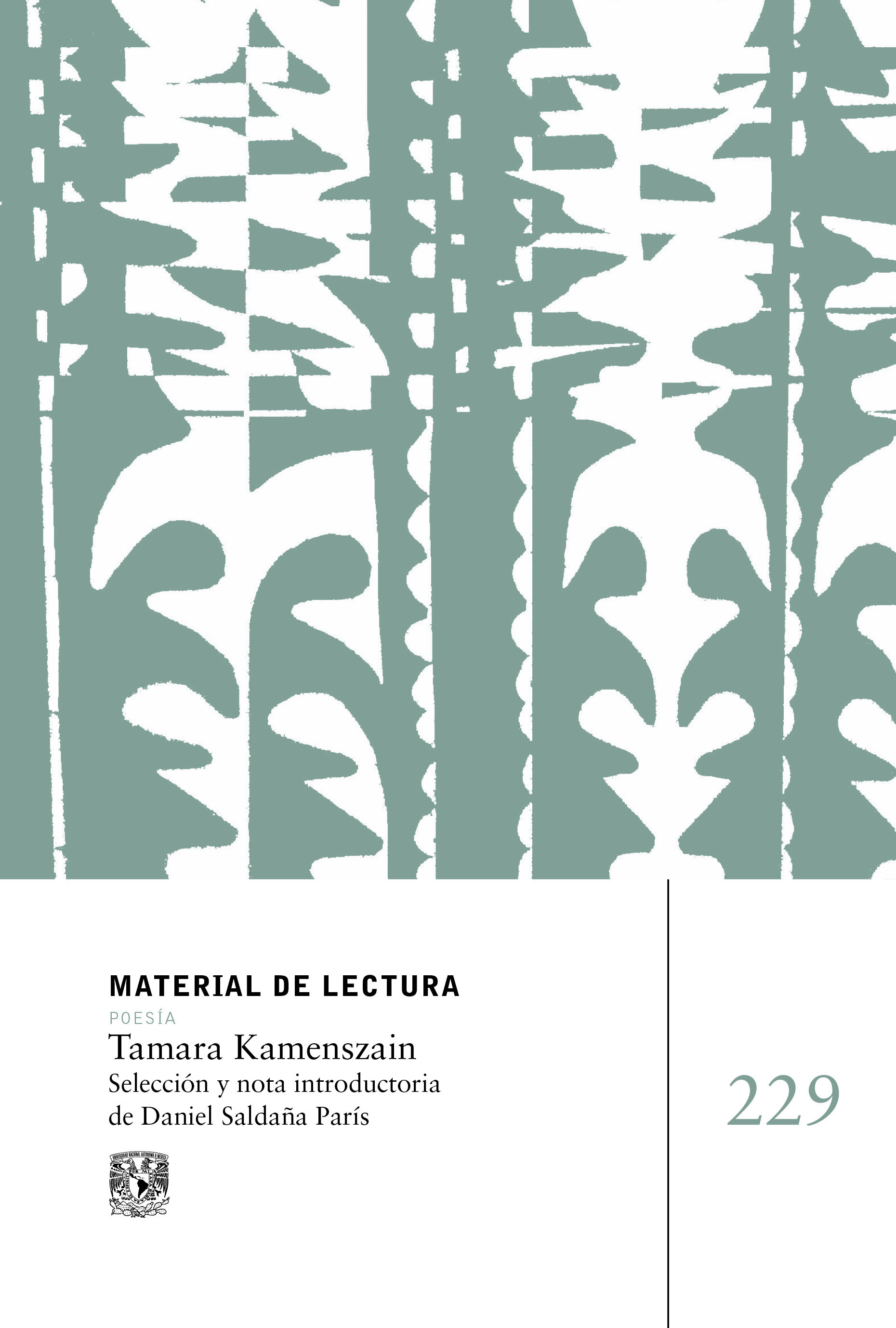 Tamara Kamenszain. Material de lectura núm. 229. Poesía. Nueva época